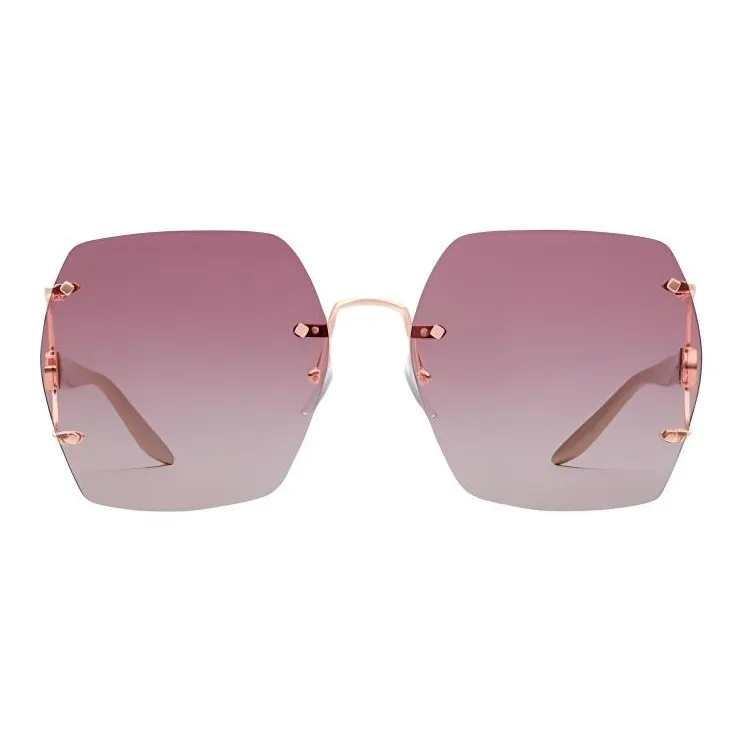 GUCCI Geometric Frame Sunglasses