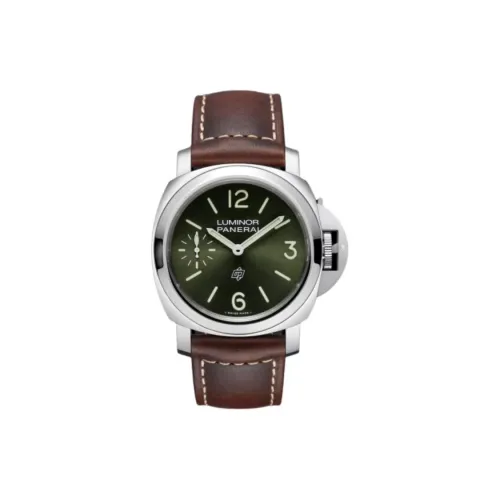 PANERAI Ручной Механический Движение Мужские Часы 44 мм Зеленый