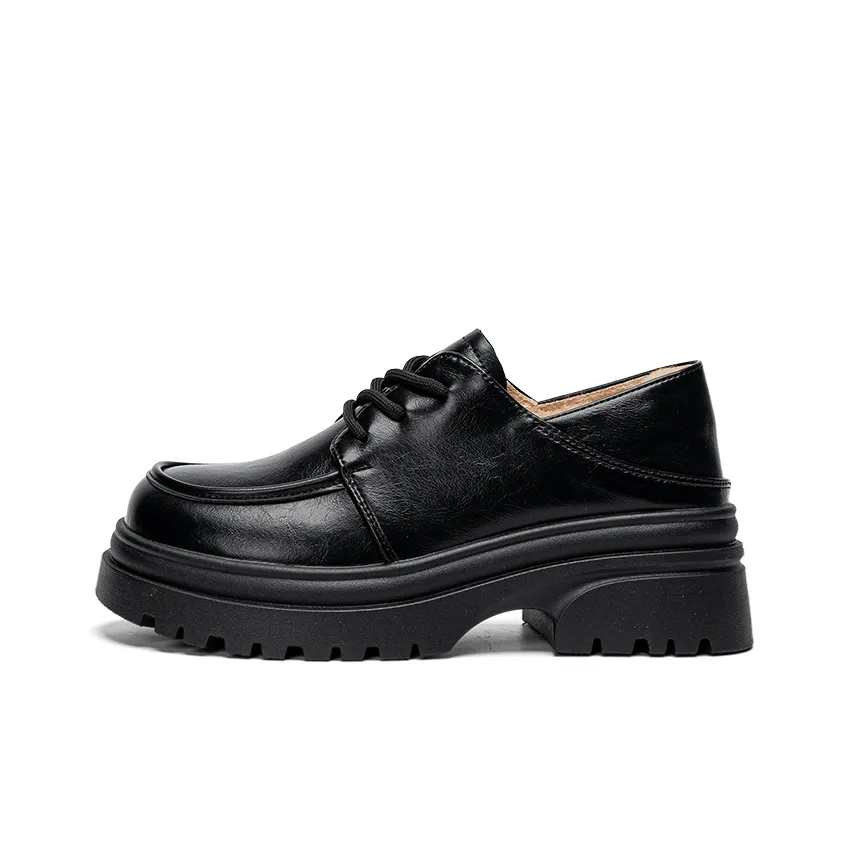 Warrior Лоферы Платформа Увеличение Высоты 5,5 см Женские Черные