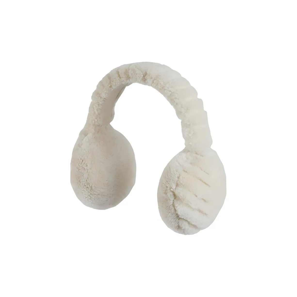 GUCCI Shearling Wool Leather Наушники-подвески Унисекс Белый