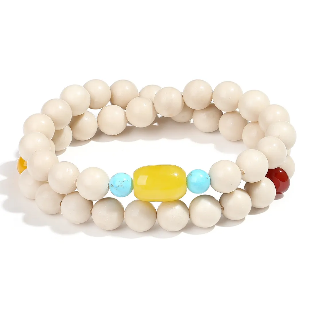 PUTUOSHANWENCHUANG Белый Бирюзовый Браслеты Унисекс