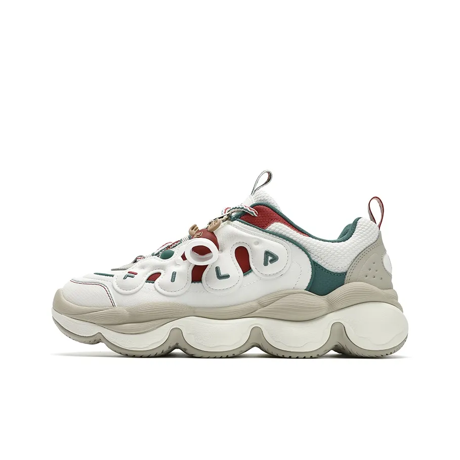 FILA PEASE XMAS Лоферы с резиновой подошвой устойчивые к истиранию низкий верх кэжуал мужской белый