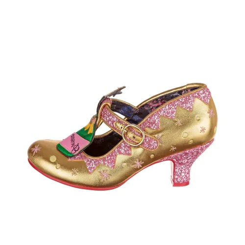 IRREGULAR CHOICE Туфли Мэри Джейн Золотые Женские