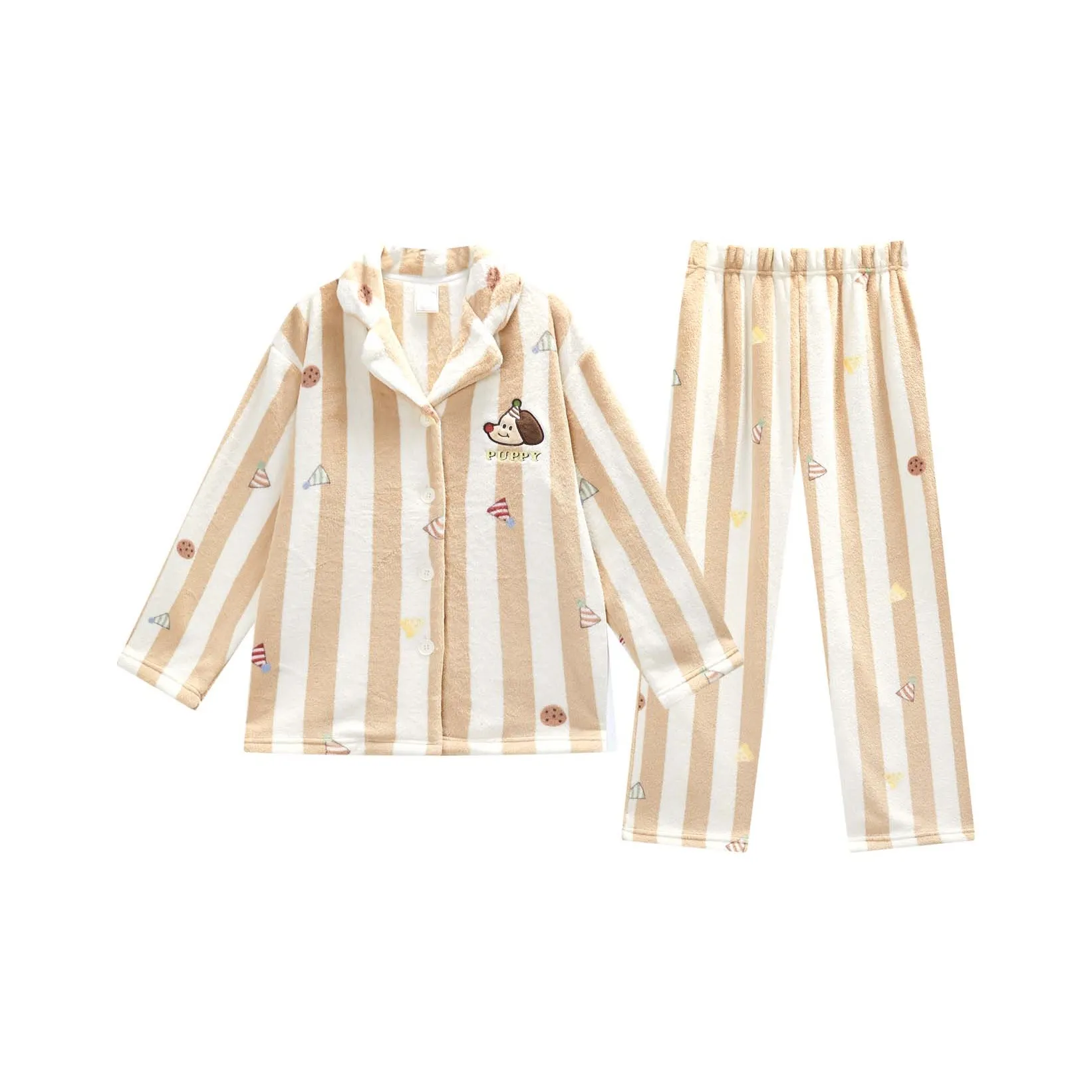 GUKOO Пижамный комплект женский абрикосово-желтый