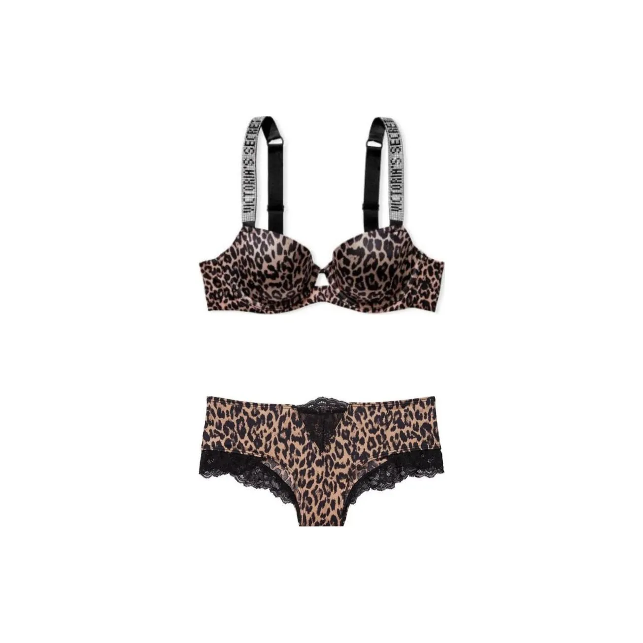 Victoria's Secret Комплект нижнего белья для женщин с леопардовым принтом