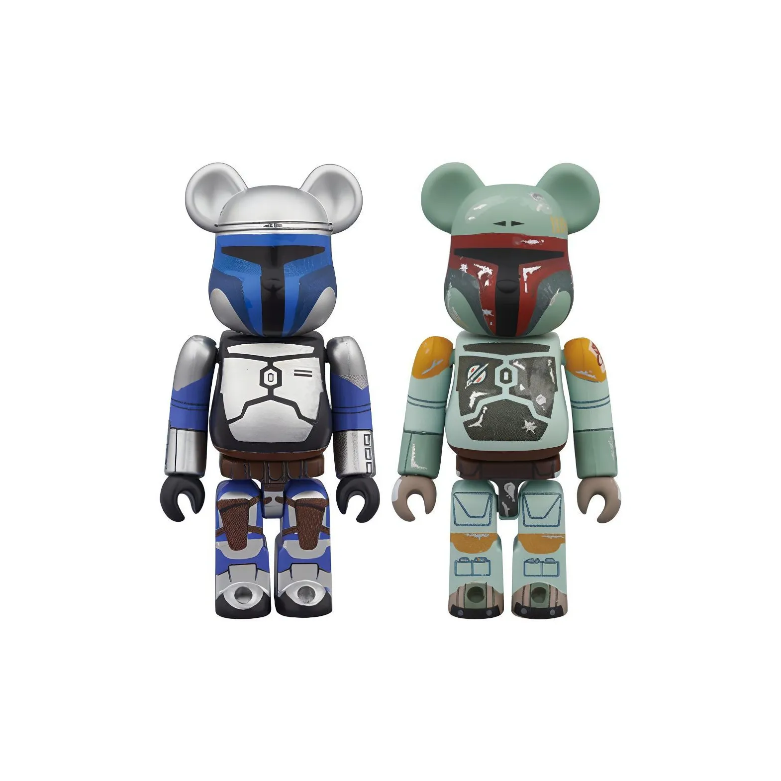 BE@RBRICK Звездные Войны Boba Fett 100% + 100% Прозрачный Слепой Бокс с Карточкой 100%