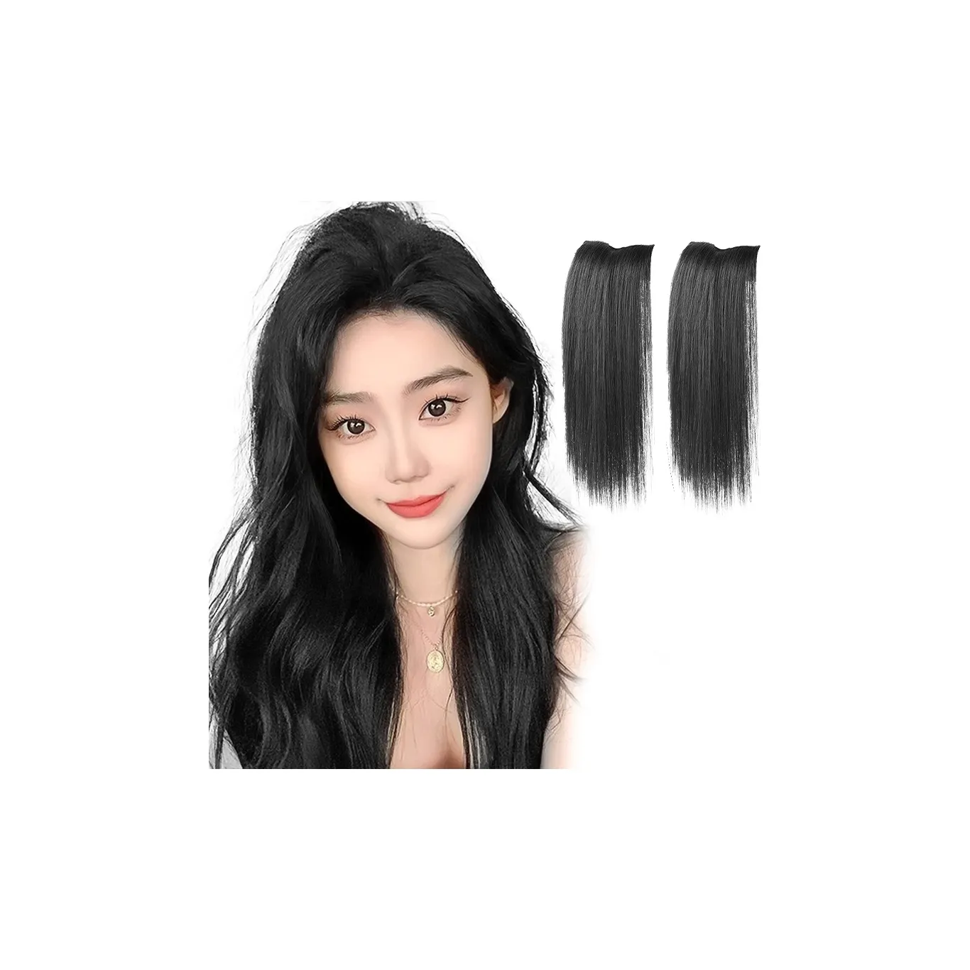 TIANKONGSHU Натуральный Fluffing Вверх Заколки для волос с накладками