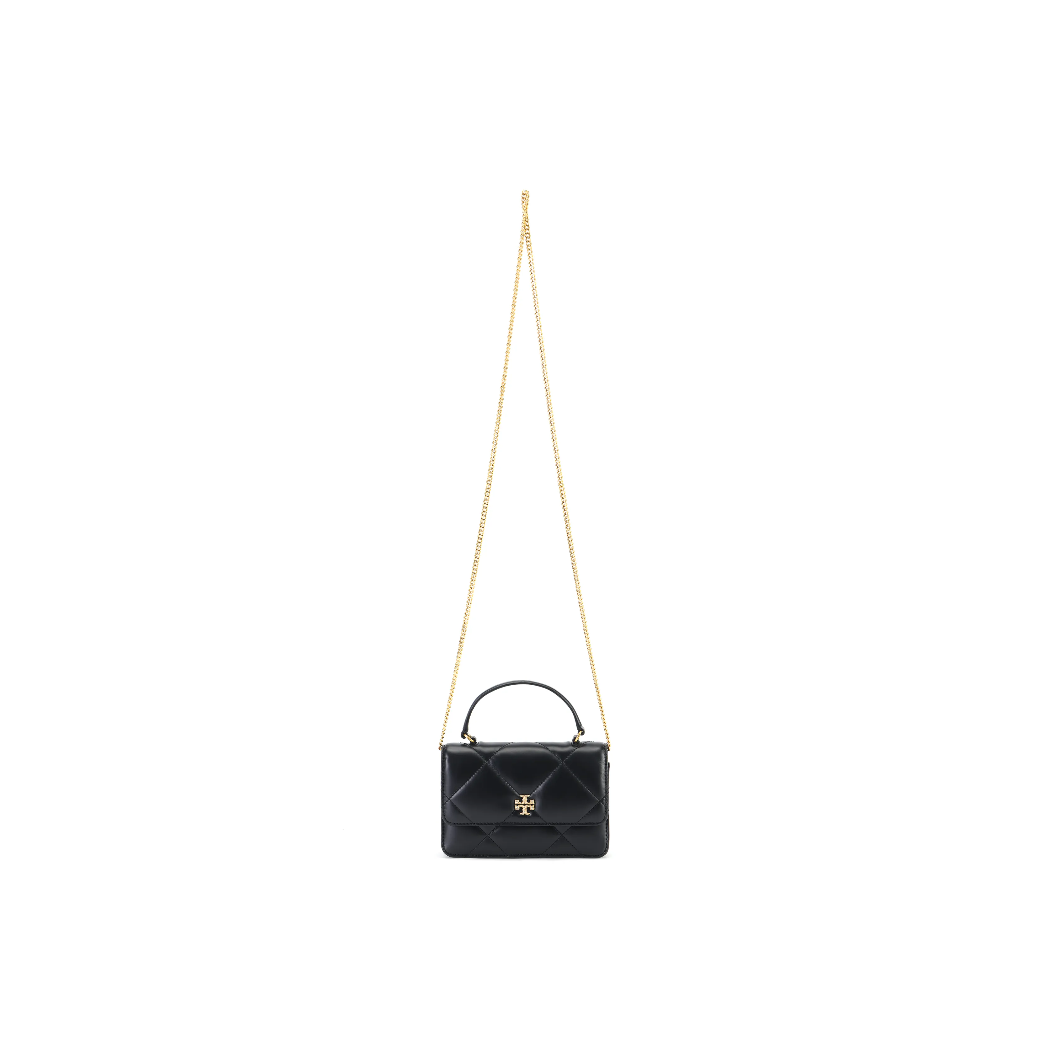 TORY BURCH Kira Nappa Leather Crossbody One Shoulder Handbags Mini Women's Black