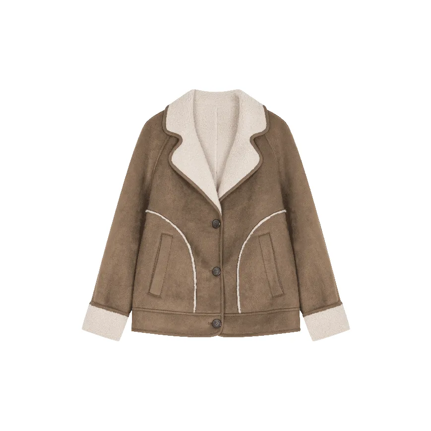 Mo Han Yi Mei Jackets Coats Women's Coffee