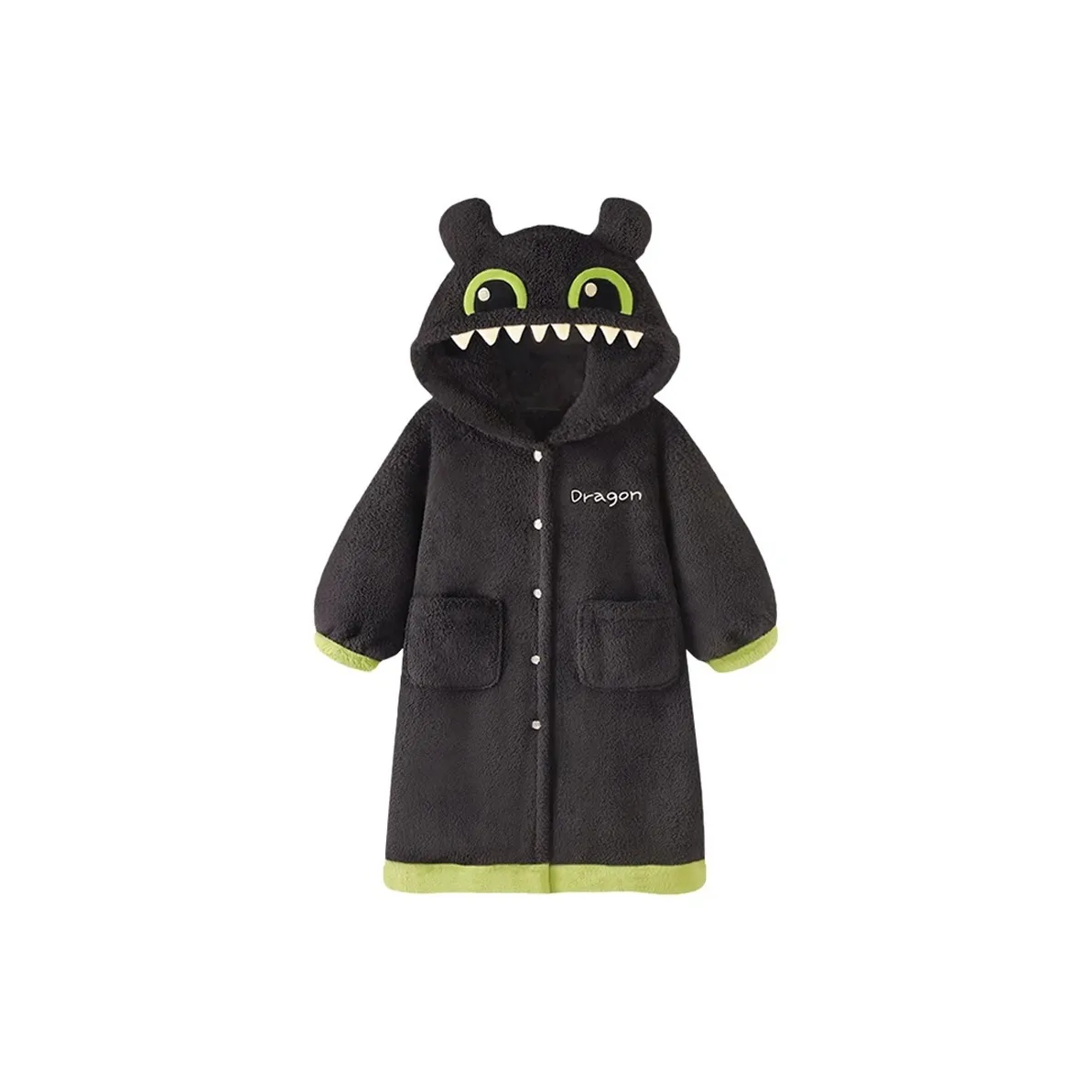 Qiao Ni Tong Bath Robes Unisex Black