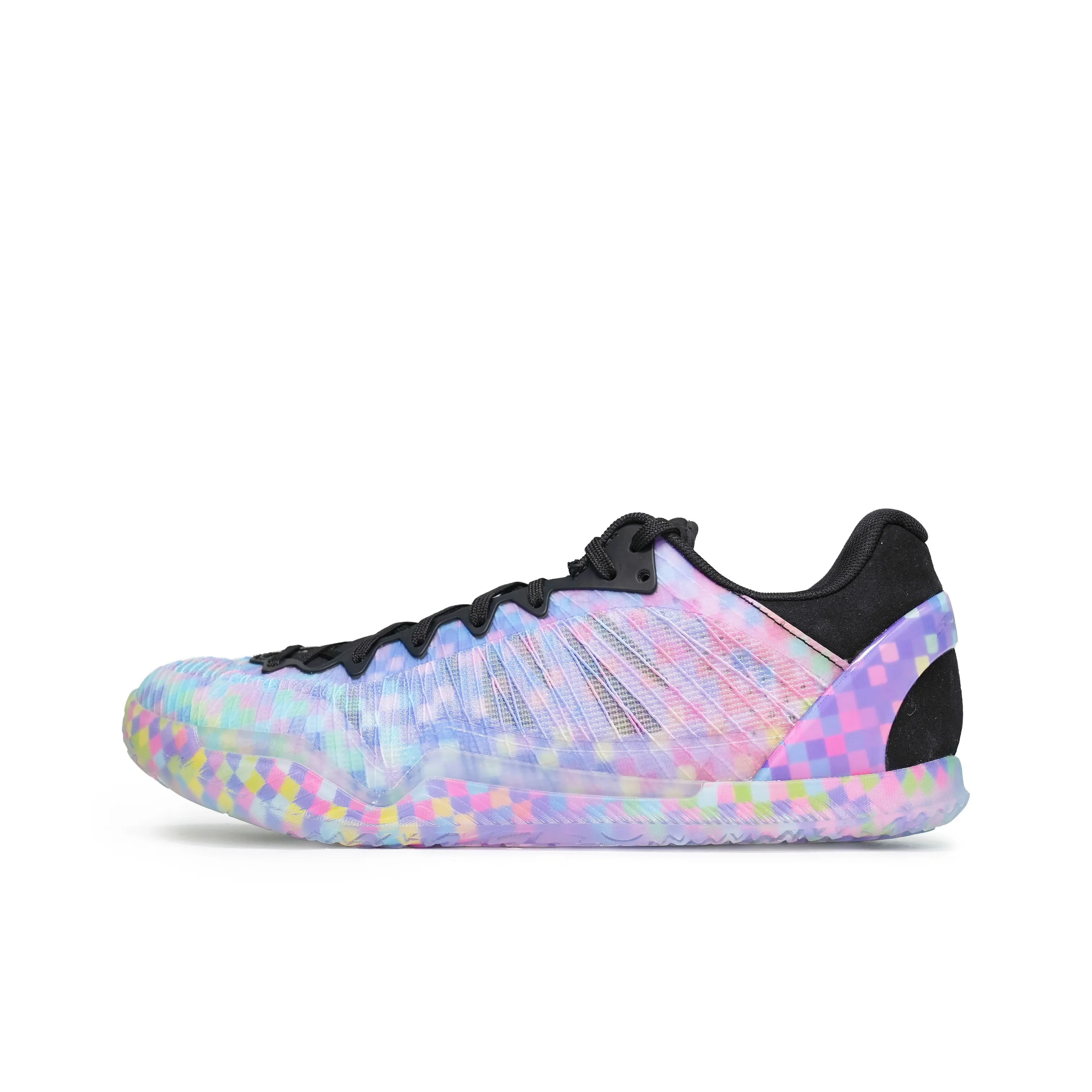 Serious Player Only Player 1 Non slip Wear resistant Shock Absorption Low Top Basketball Shoes Men's Blue Purple