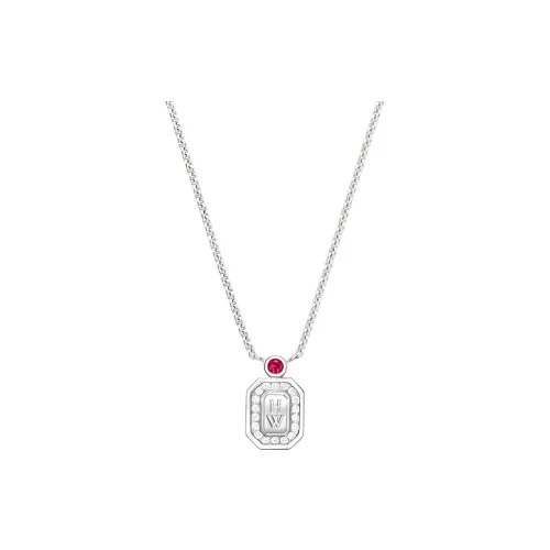 HARRY WINSTON Logo Series Ожерелье Серебряное Женское