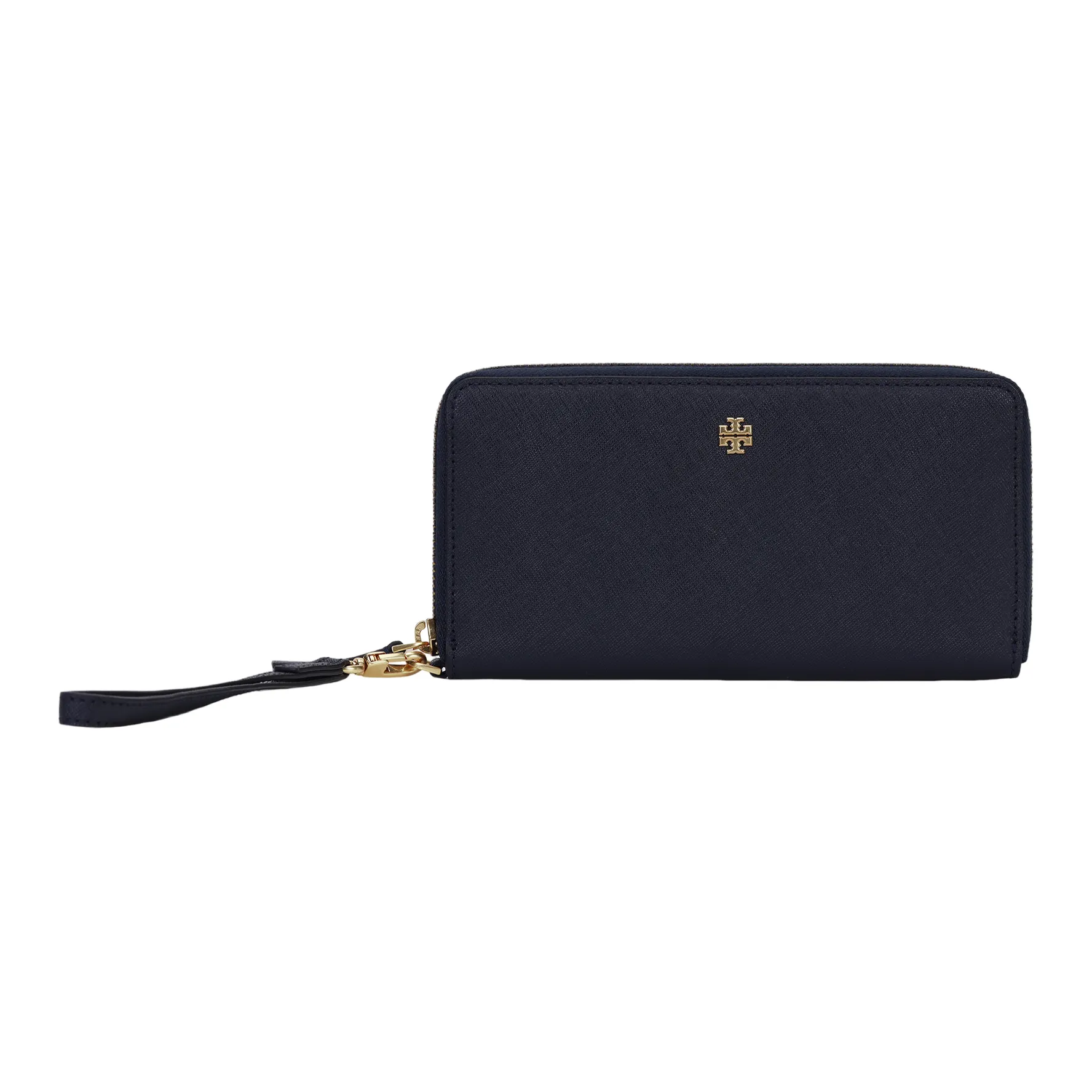 TORY BURCH Emerson Leather Clutch Card Holder, Wallet Tubas Women's Navy Blue