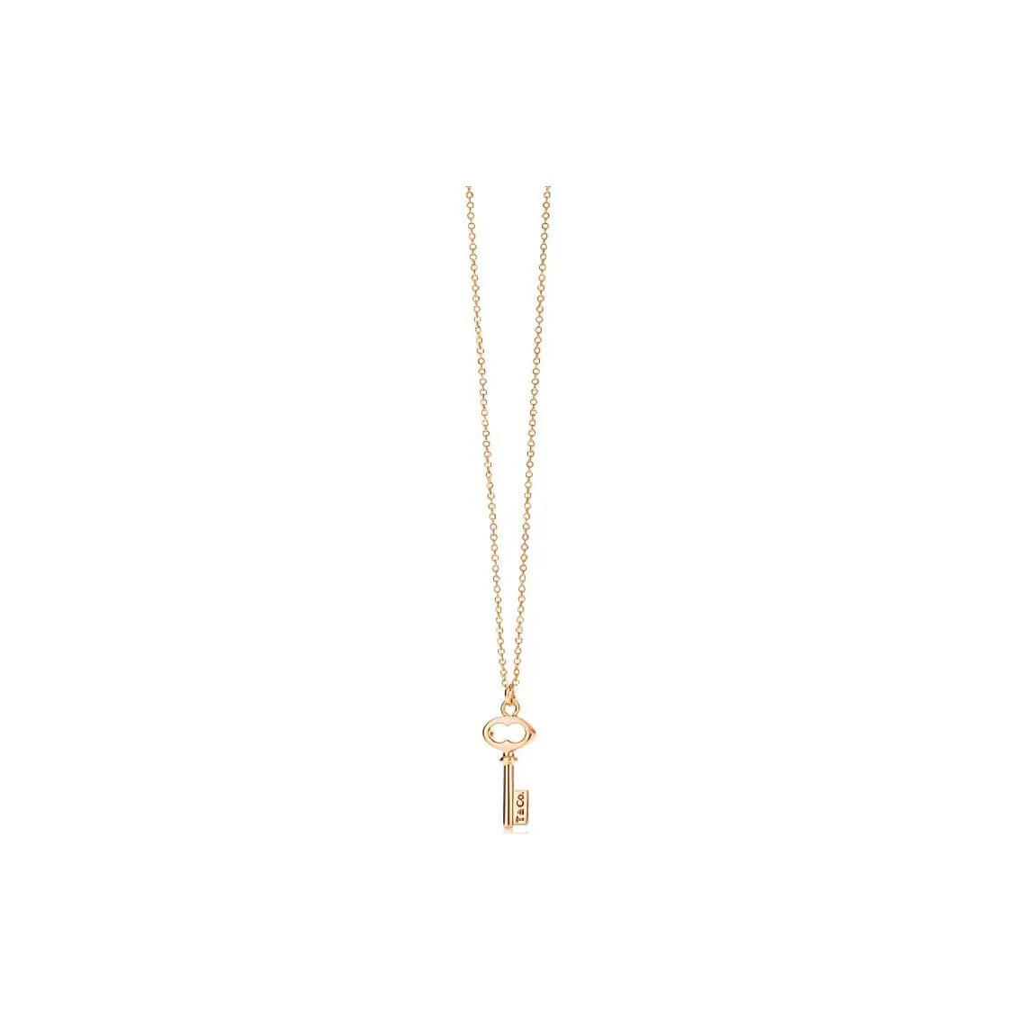 TIFFANY & CO. Keys Collection 18K Rose Gold Necklaces Women's