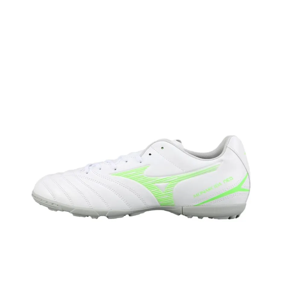 Mizuno MONARCIDA NEO 3 Футбольные бутсы Унисекс Бело-зеленые устойчивые к истиранию и повреждениям