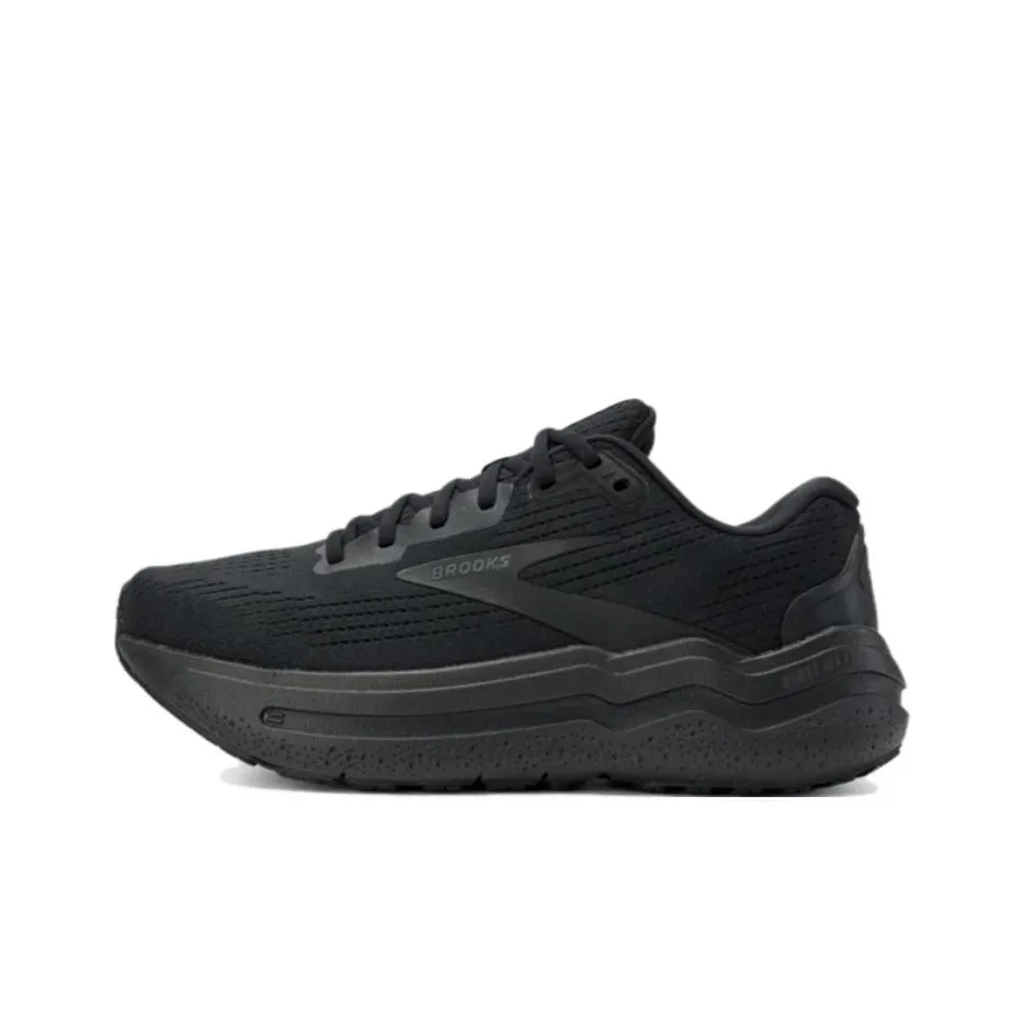 Brooks Anti Slip Wear Resistant Low Top Casual Running Shoes Men's Black