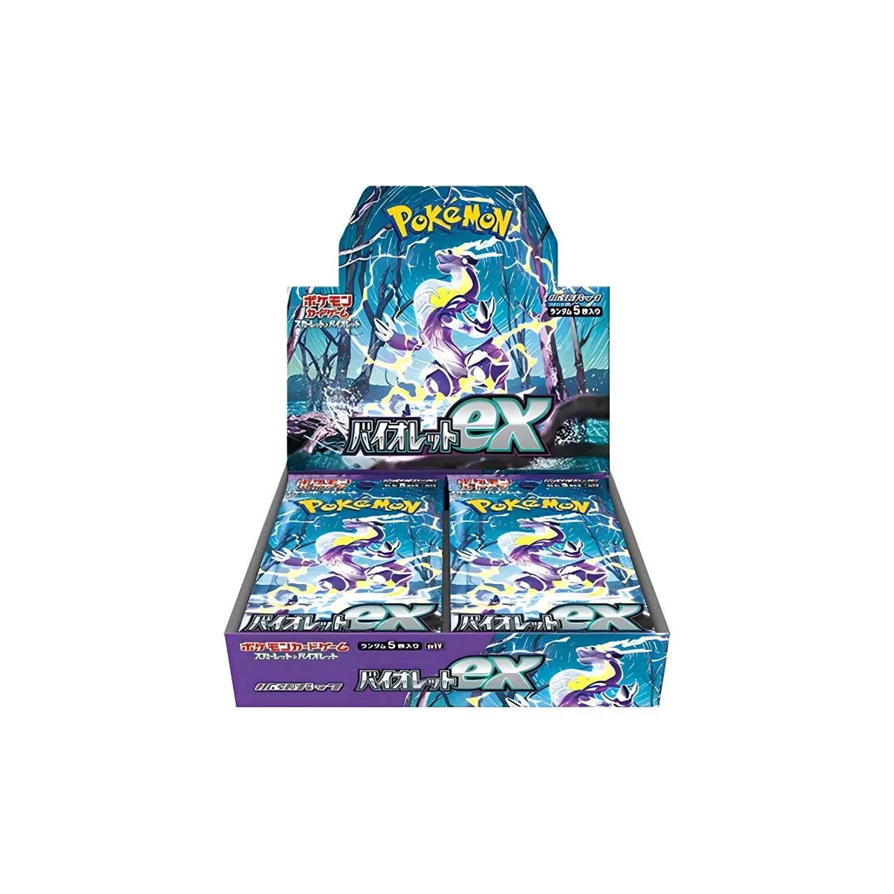 Покемон Покемон Дуэльные Карты PTCG Малиновый Фиолетовый Фиолетовый Ex Дополнительный Пакет Фиолетовый Ex SV1V Японская Версия Карта 1 Коробка