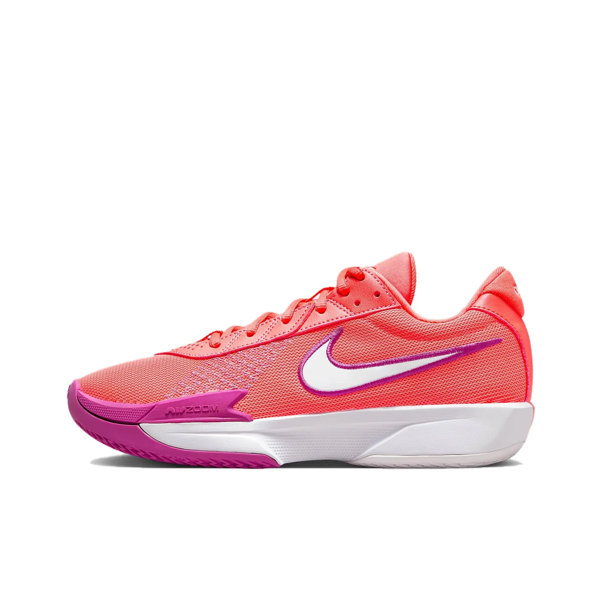 Nike Air Zoom G.T. Cut Academy Anti Slip Wear Resistant Low Top Basketball Shoes Women's Red