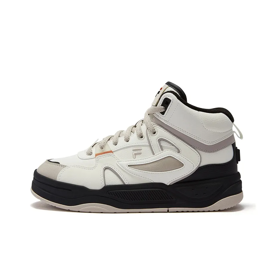 FILA FUSION BANK II Термический Амортизация MID Топ Скейтборд Кроссовки Женские Белый Желтый