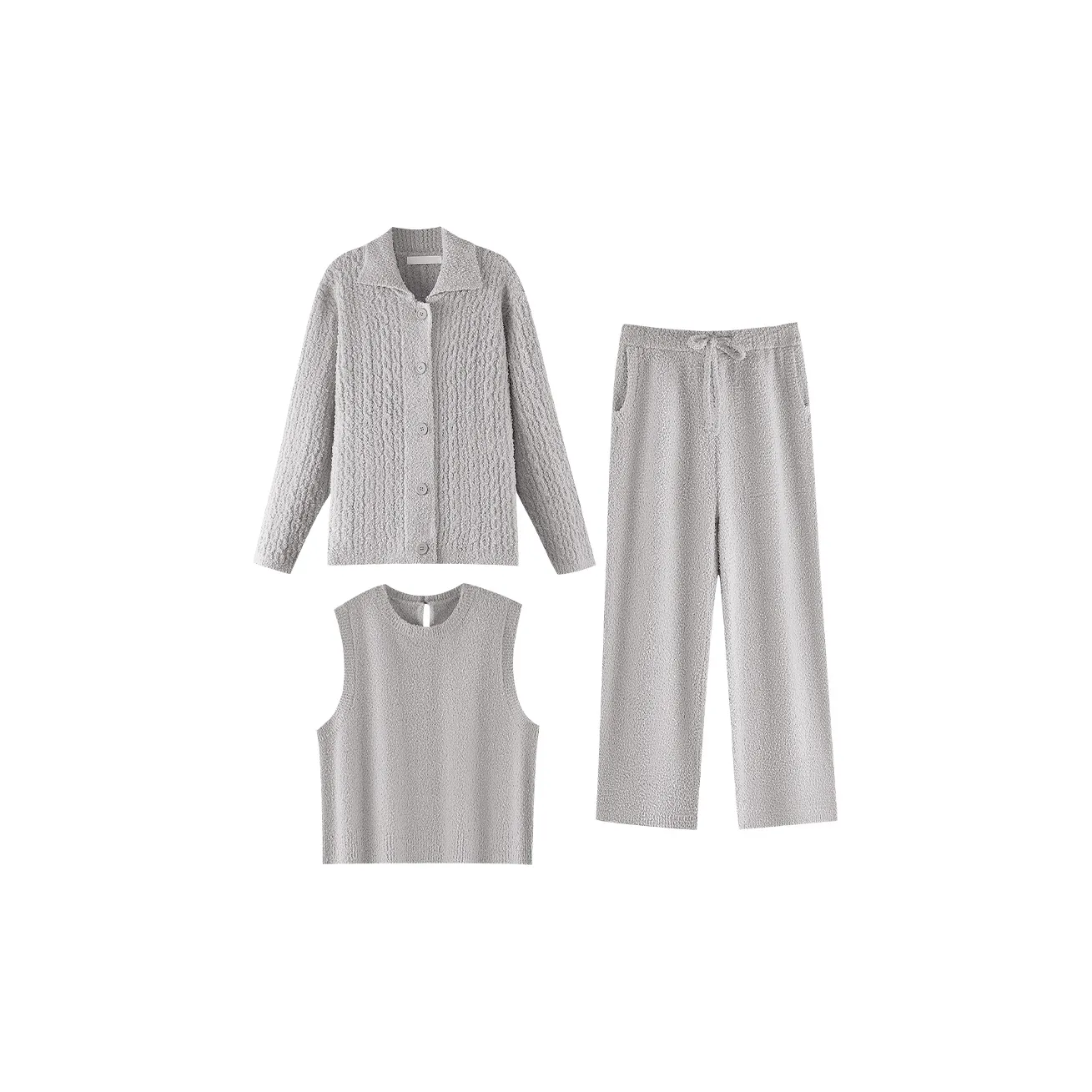 ZumashL Luxury Designer Series Pajama Set Women's Gray Blue Green
