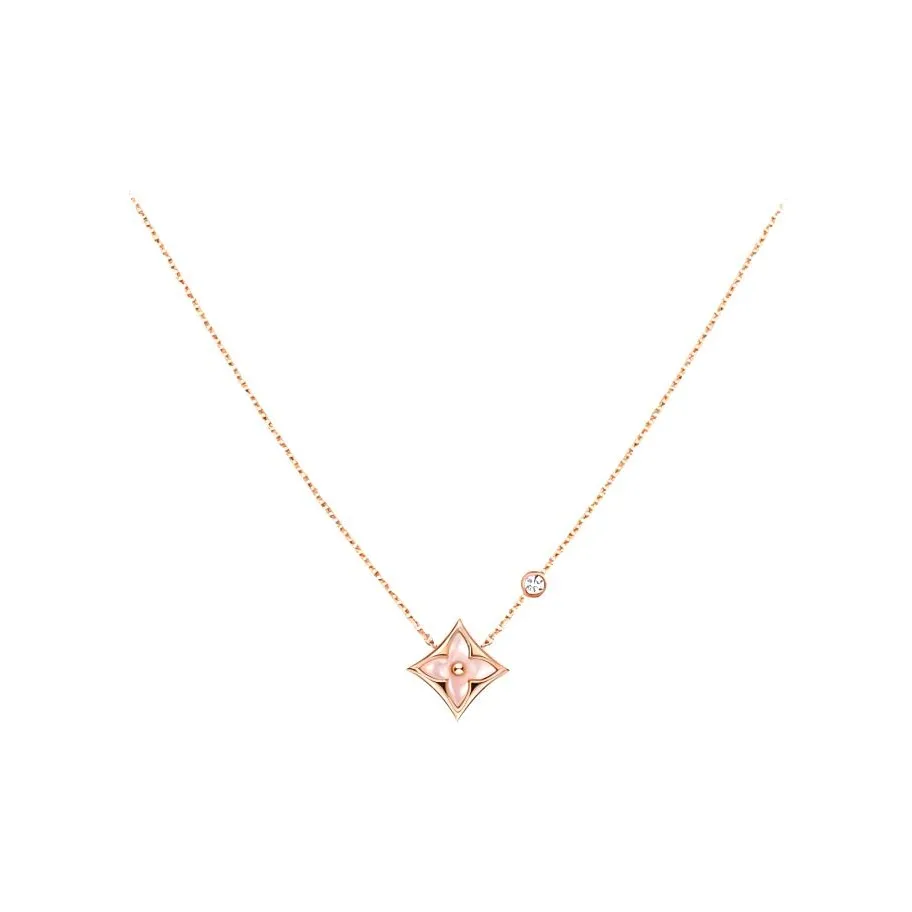 LOUIS VUITTON Color Blossom BB Star Pendant Pink Gold 18 Kt