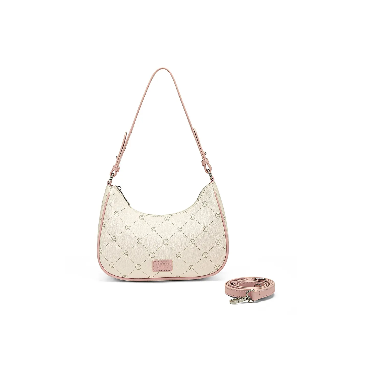 CORALDAISY Сумка из синтетической кожи сумка через плечо сумка на плечо стандартная женская с сердцебиением розовая