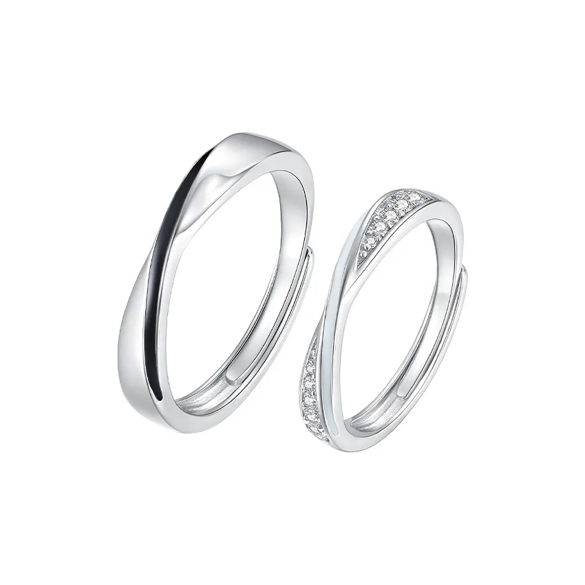 CHOW TAI SENG S925 Silver Rings Unisex
