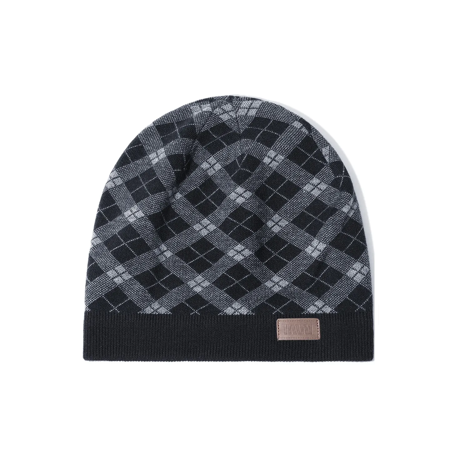 SEPTWOLVES Шерсть Шапка-бини Теплая Утеплённая Шляпа WO Унисекс Чёрный Серый Тёмно-синий Бургунди