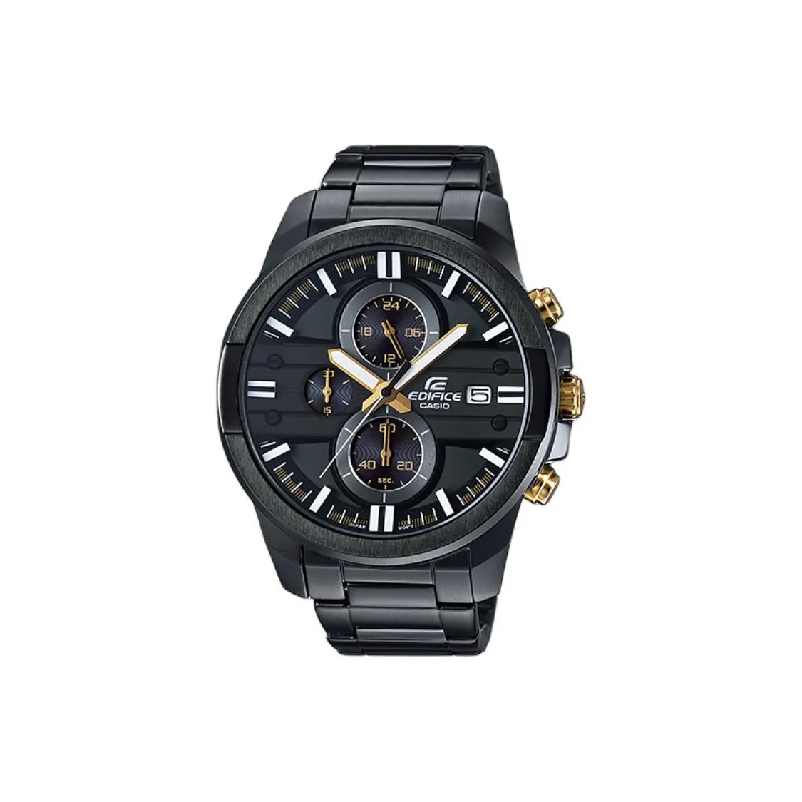 CASIO EDIFICE Collection Кварцевый механизм нержавеющая сталь ремешок часы для мужчин черный циферблат
