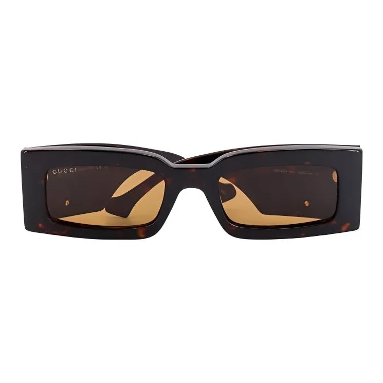 GUCCI Double G Rectangle-frame Sunglasses