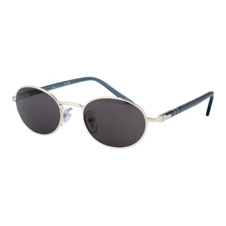 PERSOL Metal Oval Sunglasses Women's Silver