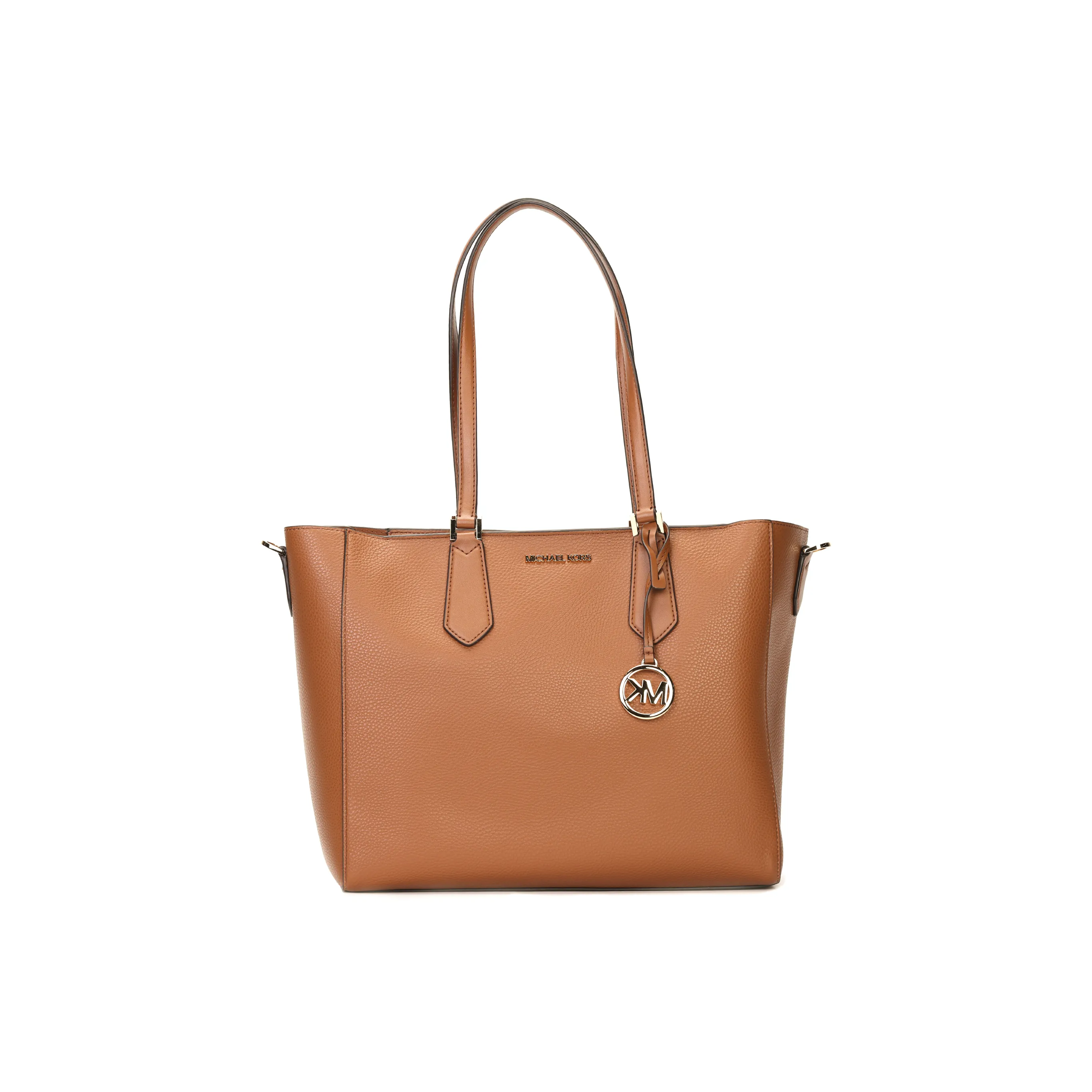 MICHAEL KORS MK Maisie Кожа Тоут Сумка Сумка для покупок Сумка через плечо Сумка на плечо Большая женская карамель