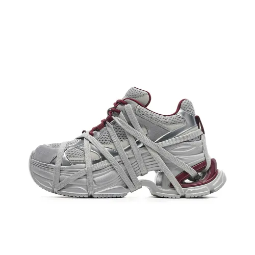 EBLAN Толстоподошвенные кроссовки Low Top Бургундские Женские