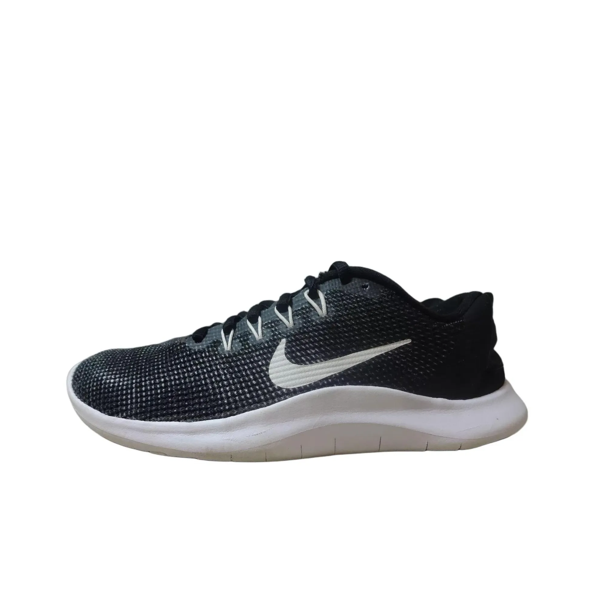 nike Flex 2018 RN Slip-resistant Abrasion-resistant Low Top Casual Running Shoes Women's Black White
