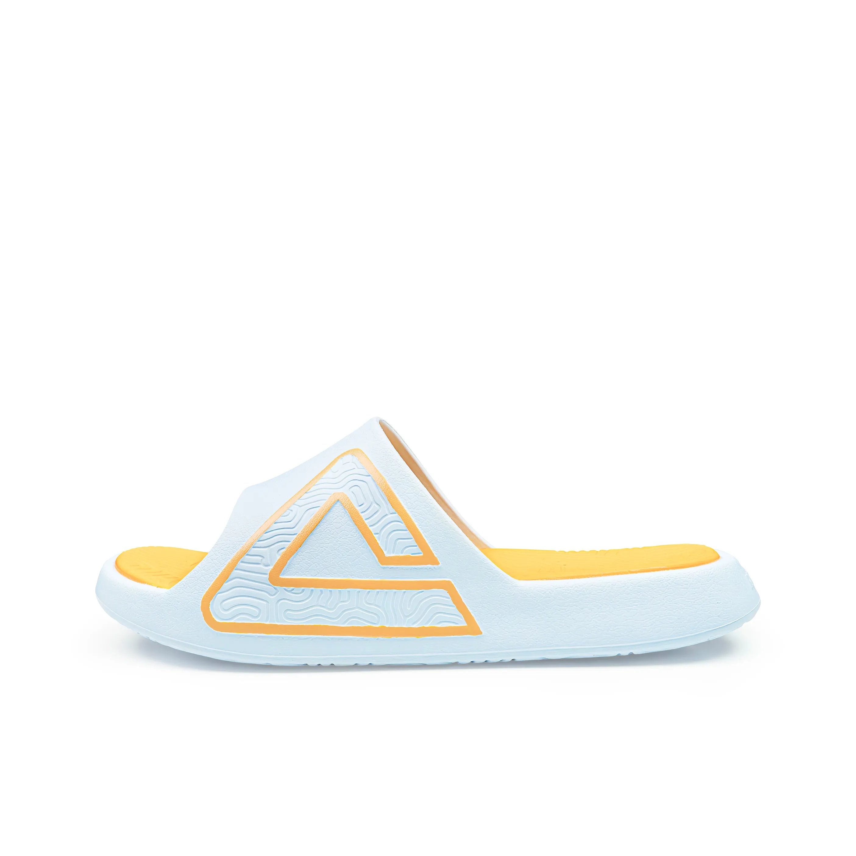 PEAK Tai Ji1.0 EVA Rubber Sole Quiet Slide Slippers Unisex Cream Orange
