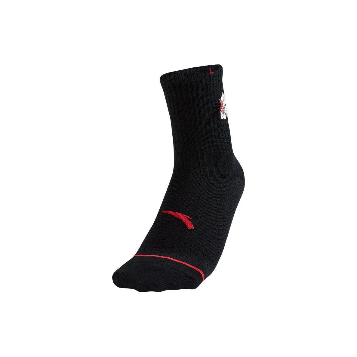 Anta Running Collection Knee High Socks Unisex 1 Pack Basic Black