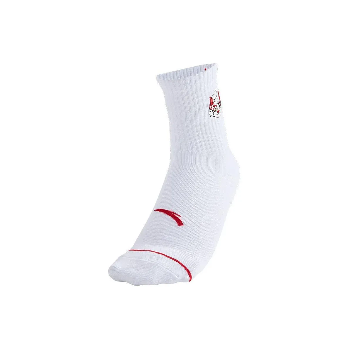 Anta Running Collection Knee High Socks Unisex Pure White