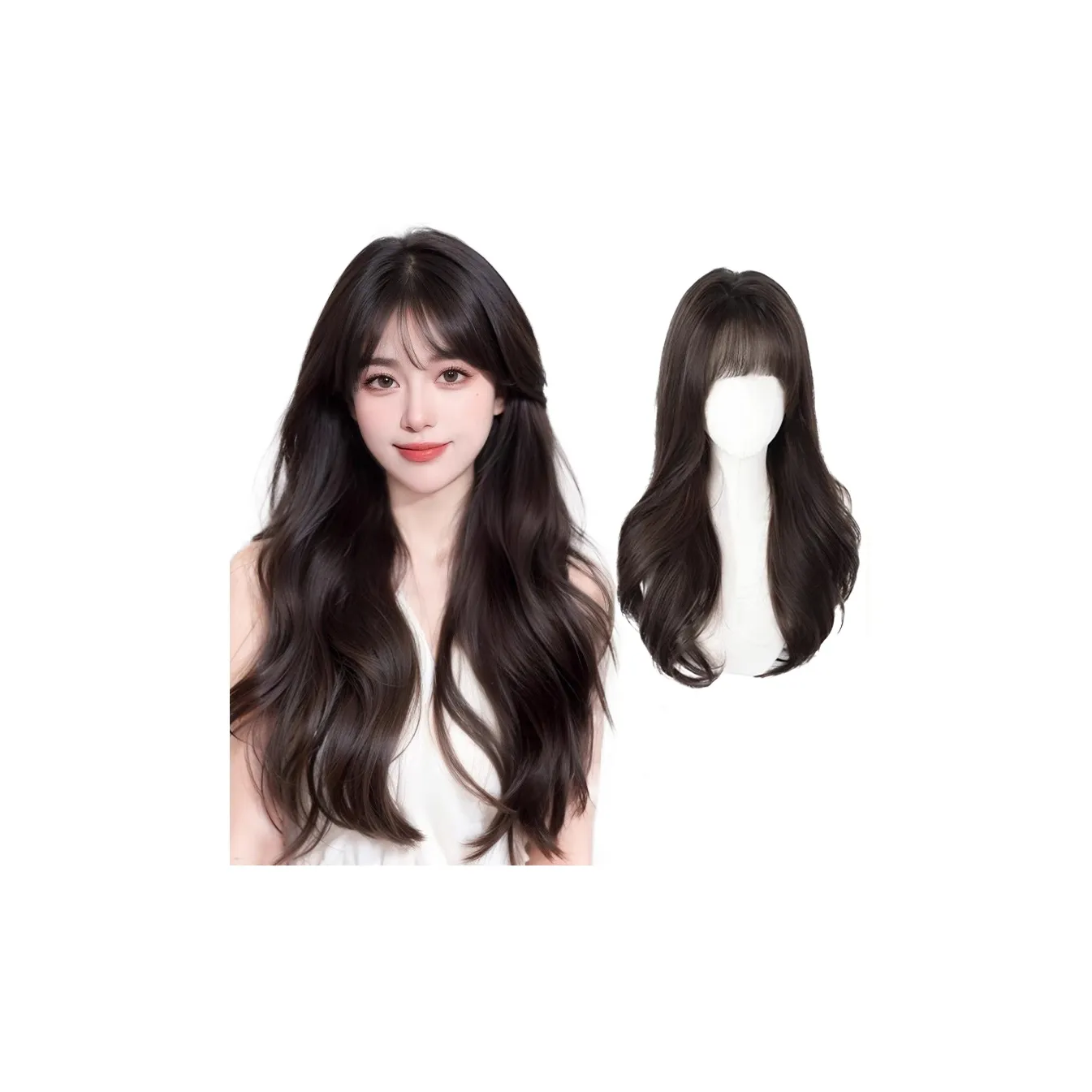 MUYAN Millionaire's Daughter Черный Длинный Прямой Передний Кружевной Искусственный Волосы Полная Перука для Головы