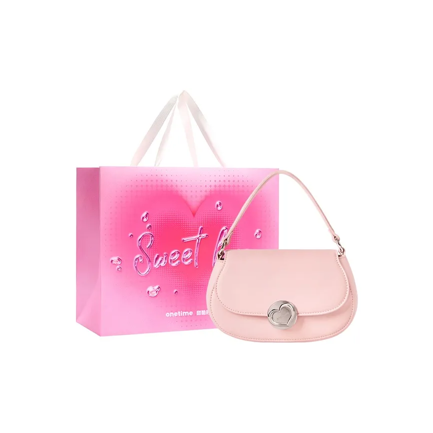 ONE TIME Сумка через плечо из синтетической кожи женская вишневый цветок розовый красный