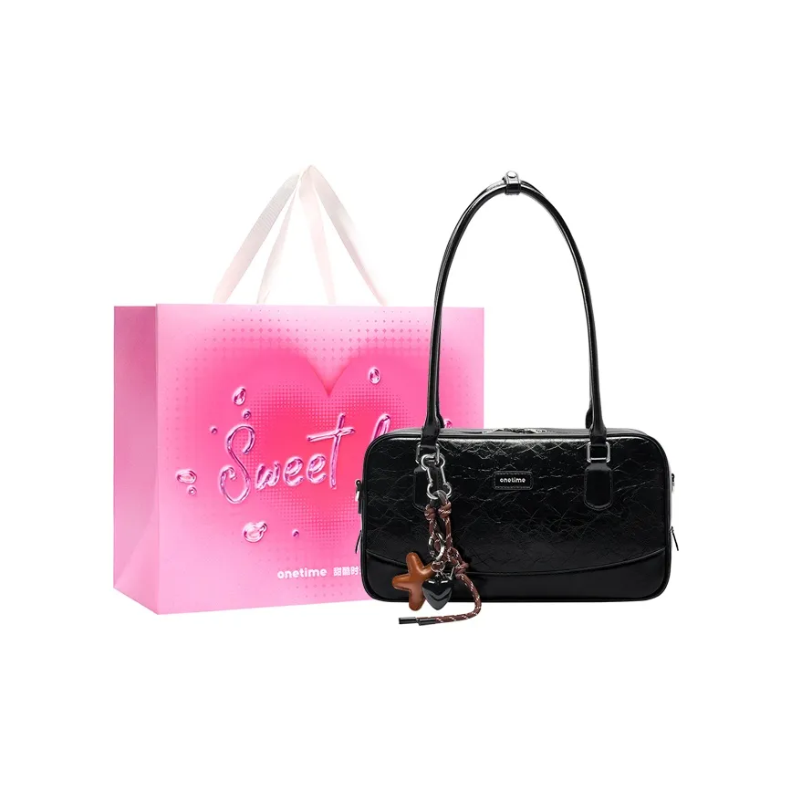 ONE TIME Сумка из синтетической кожи Boston портативная сумка через плечо женская черная шоколадная