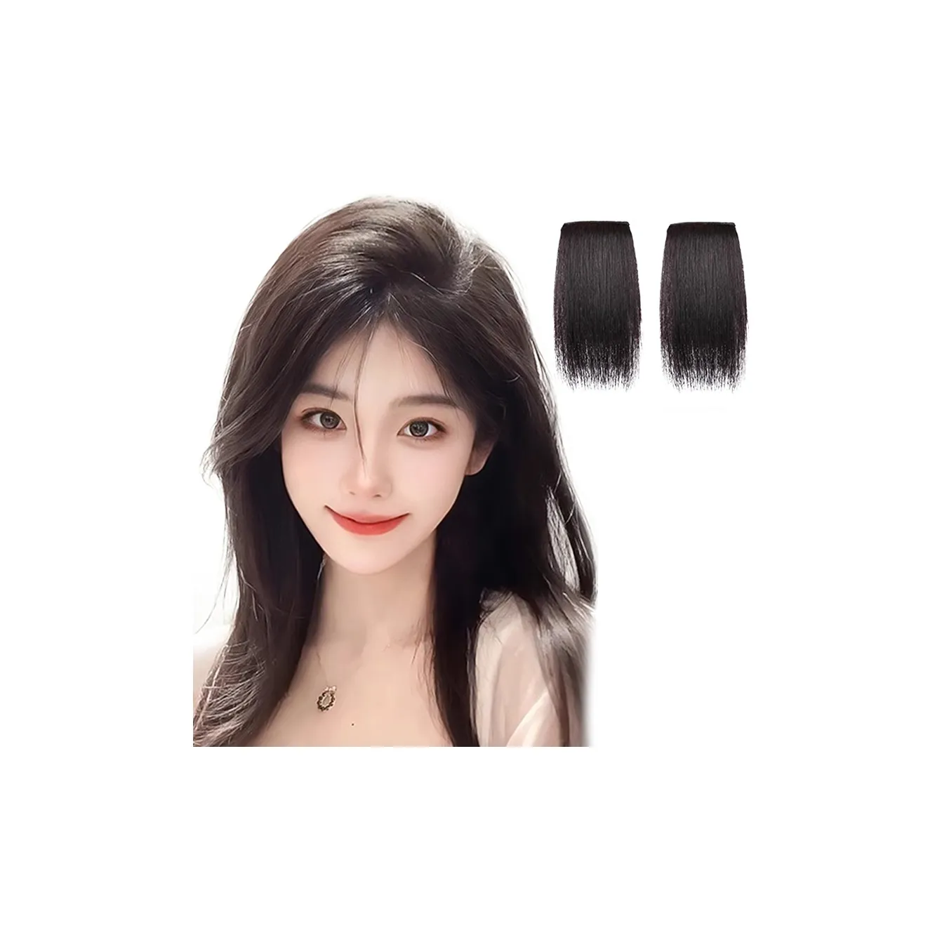 TIANKONGSHU Full Натуральный Волосы Высокая Макушка Перука Волосы Расческа Заколки