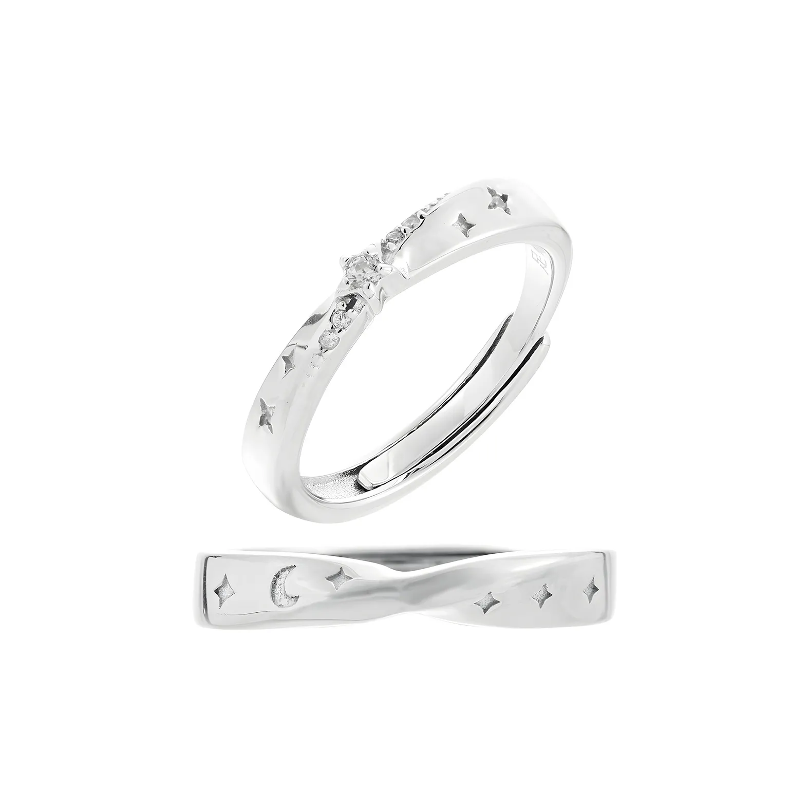CLARKIA FLOWER Sterling Silver Rings Unisex