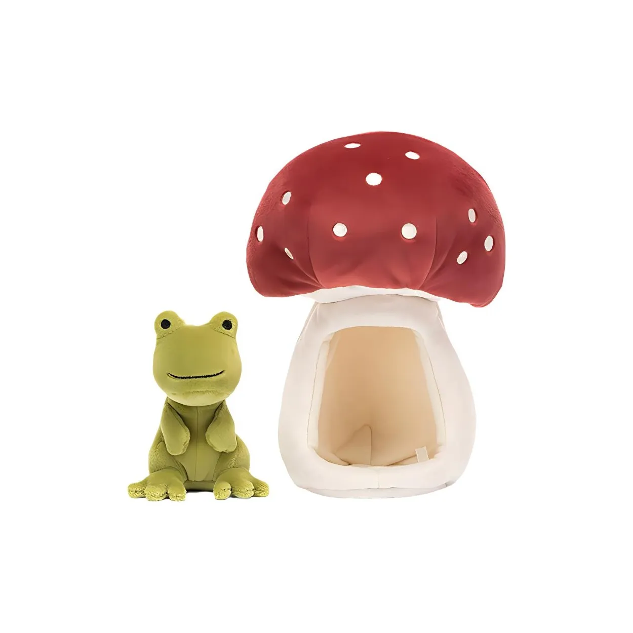JELLYCAT Amphibian Reptile Collection Плюшевая кукла "Лягушка-гриб" 21 см Высота