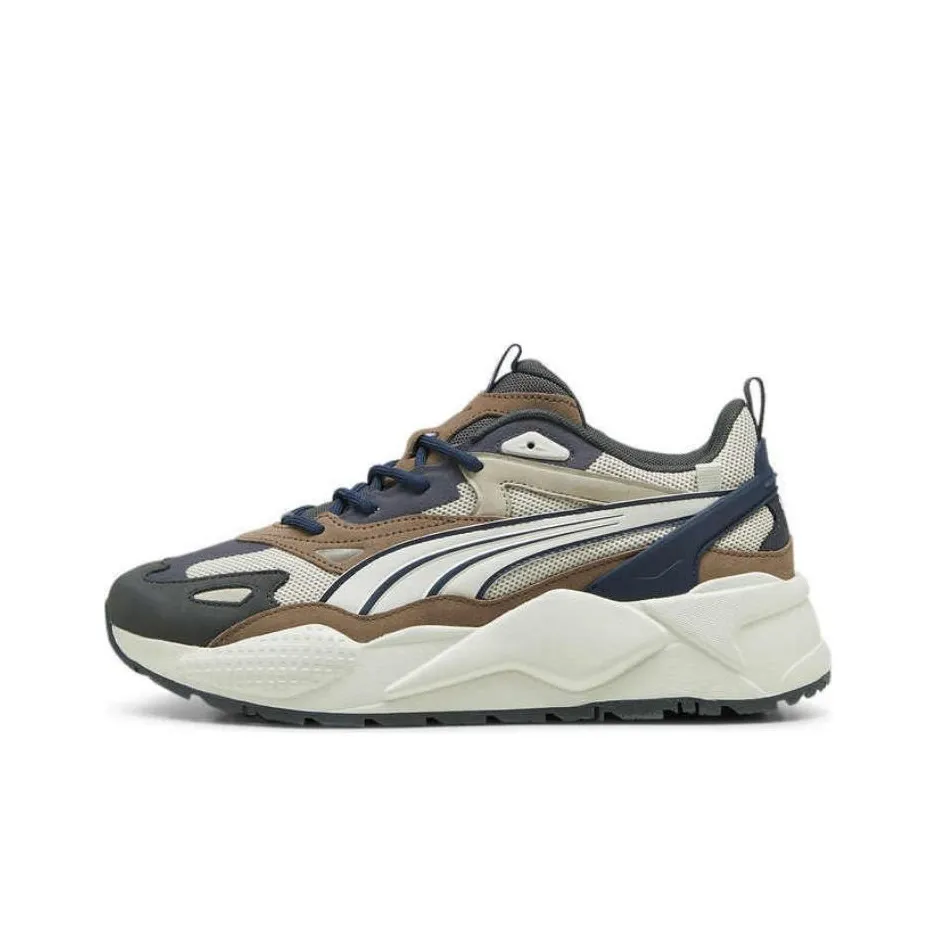 PUMA Низкий Топ Casual Унисекс Синий Бежевый Коричневый