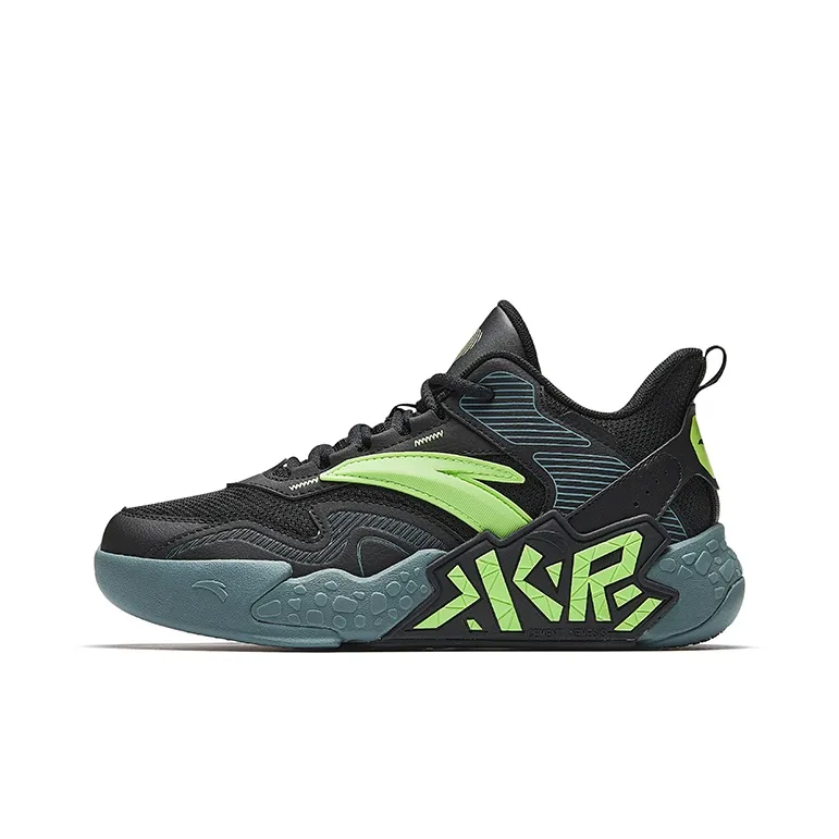 Antakids Cement Kryptonite Slip-resistant Abrasion-resistant Breathable Low-top Children's Basketball Shoes Антакидс Cement Kryptonite Противоскользящие Износостойкие Дышащие Низкие Кеды для Баскетбола для Детей