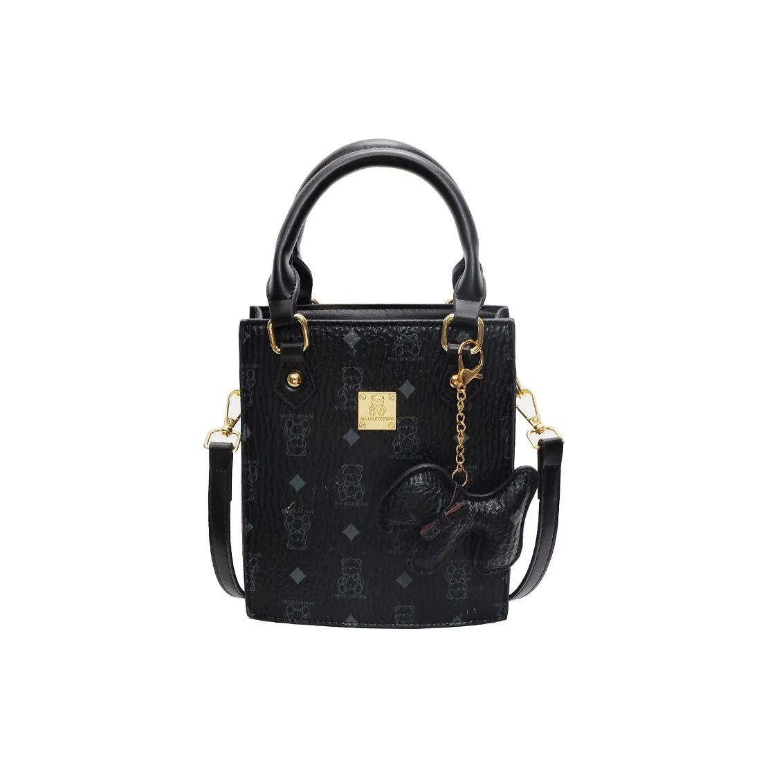 HCXK PU Handbag, Crossbody Bag Unisex Brown/Pink/Black & White/Black/White