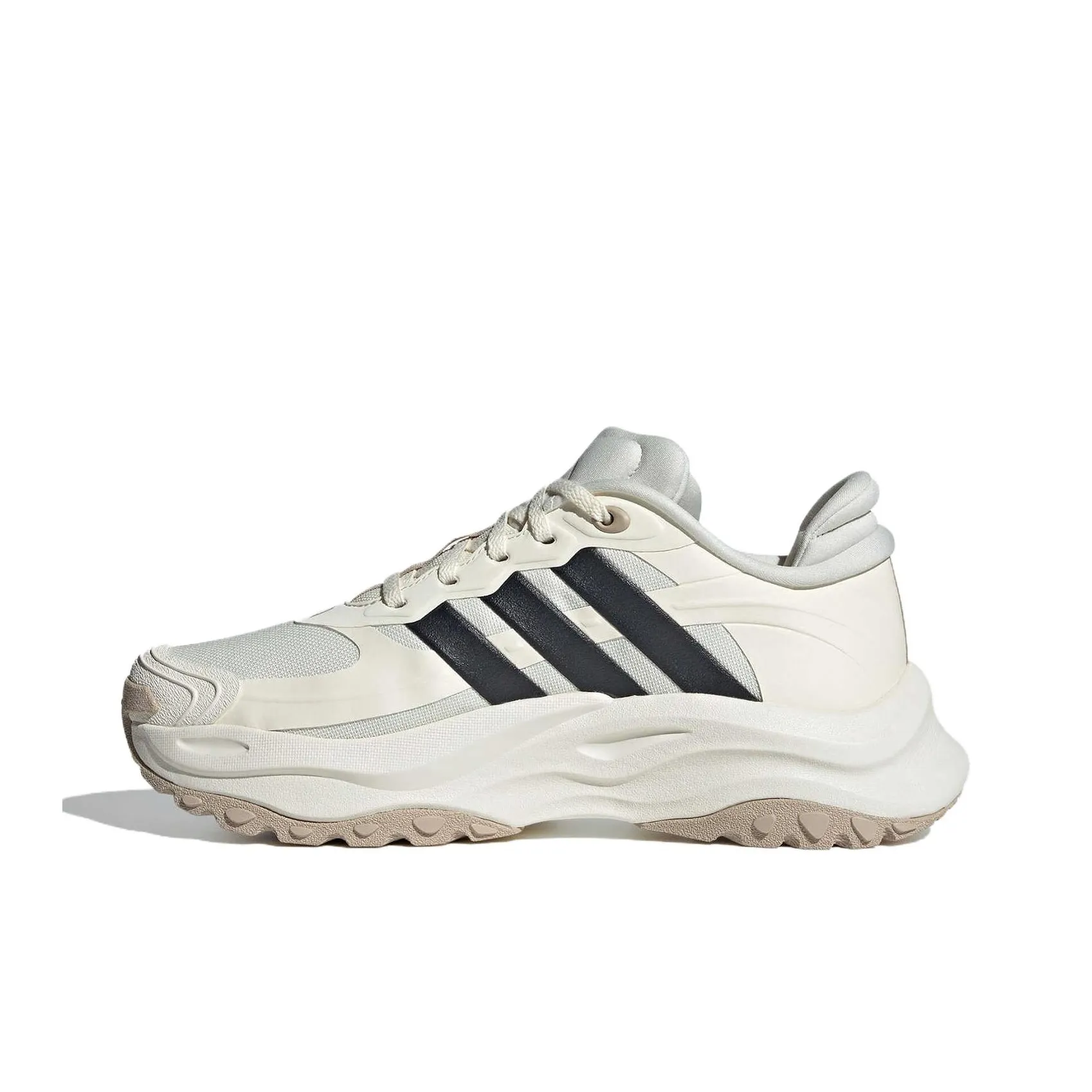 Adidas Maxxwavy Abrasion Resistant Shock Absorbers Low Top Casual Running Shoes Unisex White