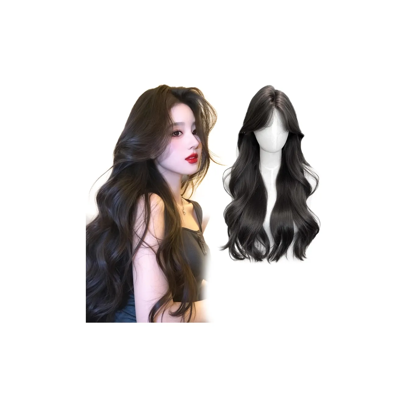 TIANKONGSHU Атмосфера Большая волна Заколки для волос Extension Strips