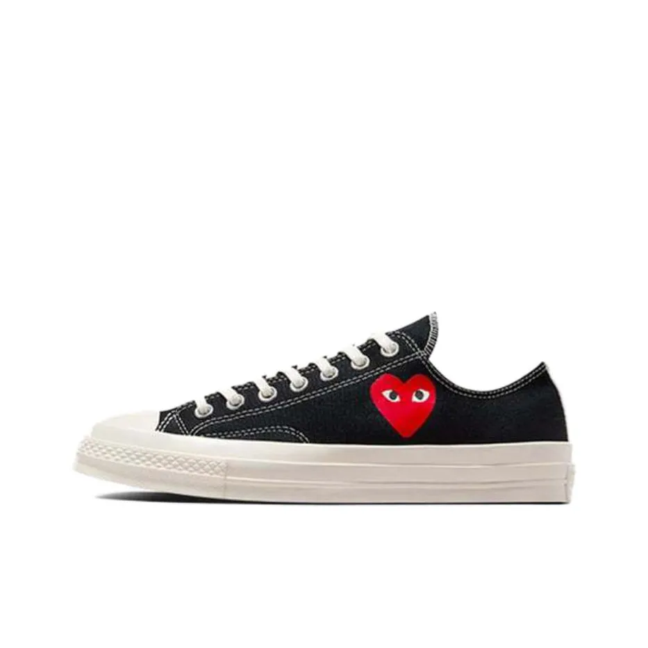 converse Heads Chuck Taylor All Star 70 Ox Comme Des Garcons Play Single Heart Black