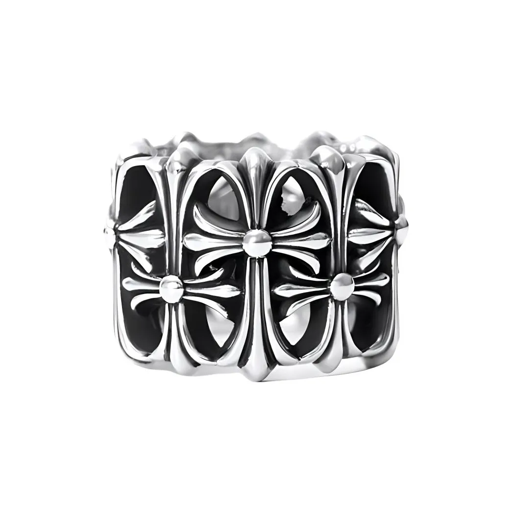 Chrome Hearts 925 Sterling Silver Rings Unisex Silver